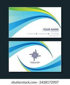 Colorful abstract business card design