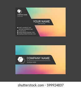 Colorful Abstract Business Card Templates