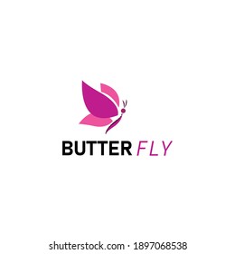colorful abstract Butter Fly logo design.