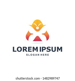 Colorful Abstract Butterfly Logo Premium