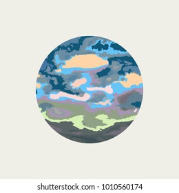 Colorful abstract  circle .
