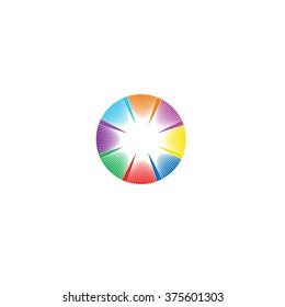 Colorful abstract circle 