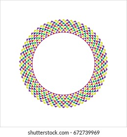 Colorful Abstract Circle Design Element Triangle Stock Vector (Royalty ...