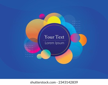 Colorful Abstract Circle Design Vector