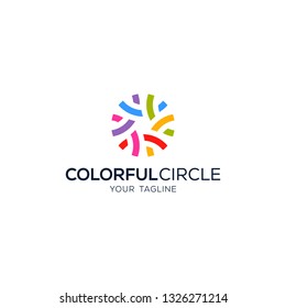 Colorful Abstract Circle Logo, Abstract circle creative signs and symbols
