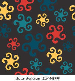 colorful abstract circle seamless pattern perfect for background or wallpaper
