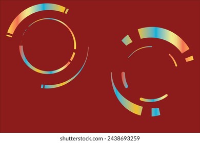 Colorful abstract circle Vector illustration 