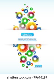 Colorful Abstract Circles Background