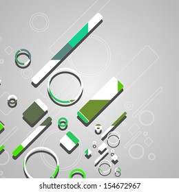 Colorful abstract circles background, dynamic illustration.