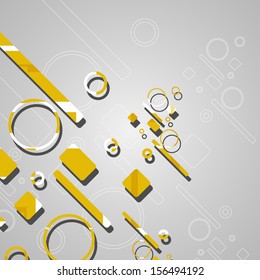 Colorful abstract circles background, dynamic illustration.