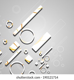 Colorful abstract circles background, dynamic illustration.