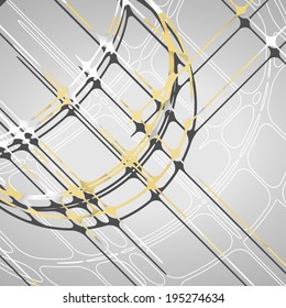 Colorful abstract circles background, dynamic illustration.