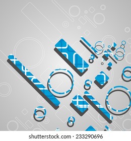 Colorful abstract circles background, dynamic illustration.