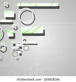 Colorful abstract circles background dynamic illustration.