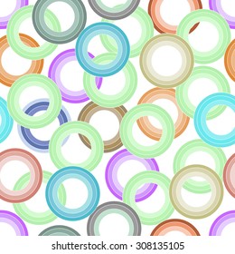 Colorful abstract circles seamless background. Abstract geometric circles for design. It can be used as wallpaper, web page background, wrapping paper.
