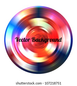Colorful abstract circular background made of radial tracks