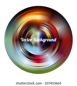 Colorful abstract circular background made of radial tracks
