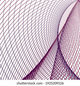 coloridas líneas de cuadrícula de color abstracto sobre fondo blanco