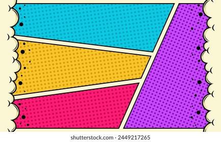 Diseño abstracto colorido del fondo del cómic