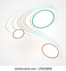 Colorful abstract composition with place for text