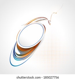 Colorful abstract composition with place for text