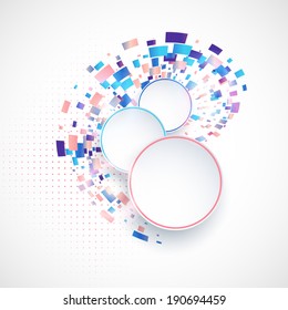 Colorful abstract composition with place for text