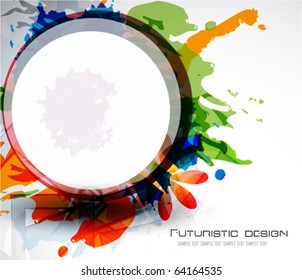 Colorful abstract composition. Vector background