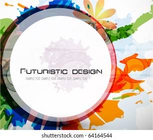 Colorful abstract composition. Vector background