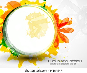 Composición colorida abstracta. Fondo del vector