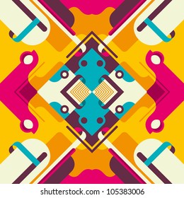 Colorful abstract composition. Vector illustration.