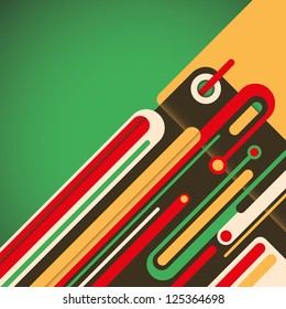 Colorful abstract composition. Vector illustration.