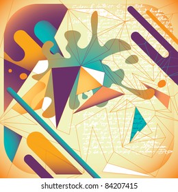 Colorful abstract composition. Vector illustration.