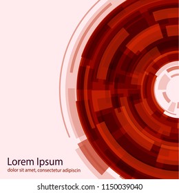 Colorful abstract concentric circle background design. Business concept. Brochure and banner template.