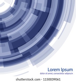 Colorful abstract concentric circle background design. Business concept. Brochure and banner template.