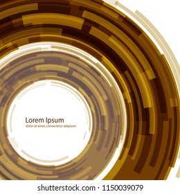 Colorful abstract concentric circle background design. Business concept. Brochure and banner template.
