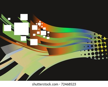 colorful abstract concept background, vector illustration