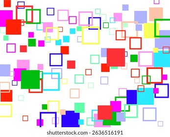 Colorful abstract confetti triangles pattern background. Colorful cheerful design for fabric, surface, package, digital paper and other.