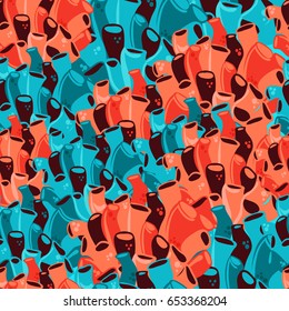 Colorful abstract coral seamless pattern in trend colors 2017