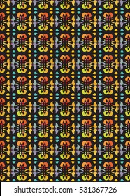 Colorful abstract cosmic pattern on a black background / Colorful abstract the cosmic pattern
