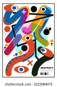 Colorful abstract cover poster background wall decoration