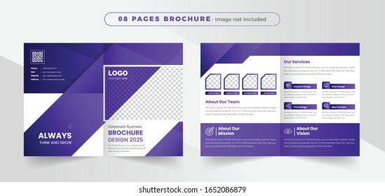colorful abstract creative corporate multi pages brochure template layout vector design