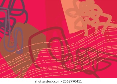 Colorful abstract creative shapes, geometric pattern decoration art vector illustration. Artistic design for art print, wall art, poster, cover and background.
