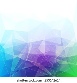 Colorful Abstract Crystal Background. Ice Or Jewel Structure. Purple, Green And Blue Bright Colors.