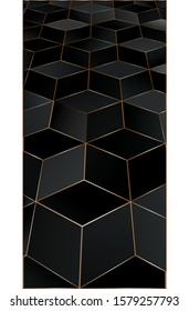 Colorful abstract cubes paint background. Modern screen vector design for mobile app