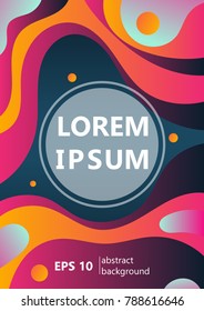 colorful abstract curve background