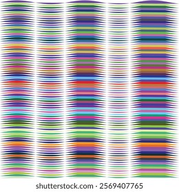 Colorful Abstract Curved Lines Background, Multicolored Stripes Pattern, Vibrant Hues, Geometric Design, Graphic Art, Digital Illustration, Abstract Art, Modern Wallpaper, Curved Stripes