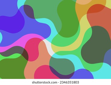 Colorful abstract cute design geometric line smooth risograph background. vector illustration.