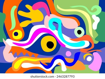 patrones decorativos abstractos coloridos, Fondo de pantalla, fondo, Fondo de pantalla, redes sociales