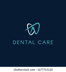 
Colorful abstract dental logo. Modern icon, template design tooth.