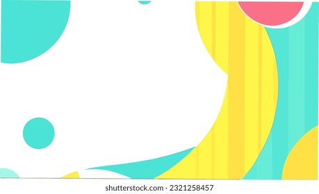 Colorful abstract design with circular shapes and vibrant lines. Banner,layout,web,presentation